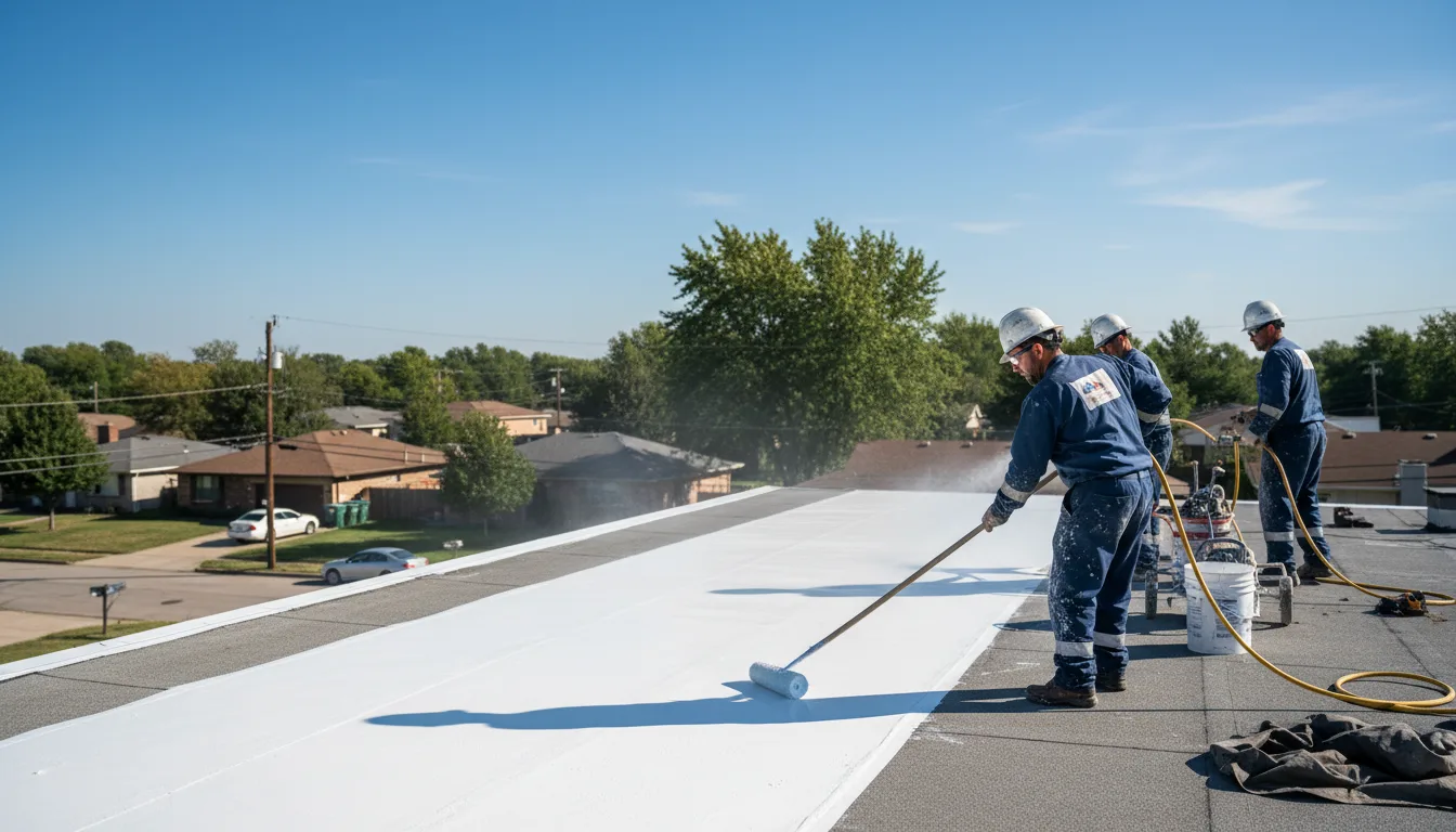 Commercial roof coating in Vinton, LA near me